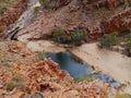 The Finke river in the Ormiston gap Royalty Free Stock Photo