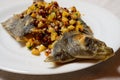 Finkenwerder Scholle Plaice with diced Bacon and Patato