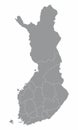 Finland administrative map