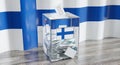 Finland - ballot box - voting, election concept Royalty Free Stock Photo