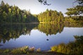 Finland: Calm lake in summer Royalty Free Stock Photo