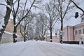 Finland. Cozy street of Hamina