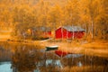 Finland. Fall scene. Autumnal landscape.