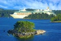 Finland Ferry near by coast of Aland islands Royalty Free Stock Photo