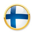 Finland flag button