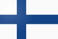 Finland flag, official colors and proportion correctly. National Finland flag. Flat vector illustration. Royalty Free Stock Photo