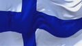 115. Finland Flag Waving in Wind Continuous Seamless Loop Background.