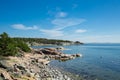 Finland,Hanko Early Summer. Scenic view of Baltic sea, and blue