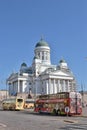 Finland Helsinki Cathedral sightseeing tourist bus