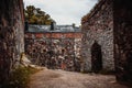 Finland. Helsinki. Fortress Suomenlinna. Sveaborg. Finnish fortress in Helsinki. Stone fort in finland. Suomenlinna Museum. Basti Royalty Free Stock Photo