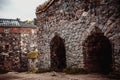 Finland. Helsinki. Fortress Suomenlinna. Sveaborg. Finnish fortress in Helsinki. Stone fort in finland. Suomenlinna Museum. Basti Royalty Free Stock Photo