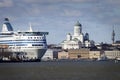 Finland: Helsinki from the sea Royalty Free Stock Photo