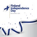 Finland Independence Day Vector Template Design Illustration