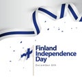 Finland Independence Day Vector Template Design Illustration