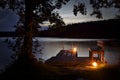 Finland: Lake and sauna experience Royalty Free Stock Photo