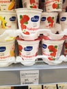 Valio yoghurts on supermarket shelves