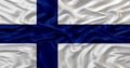 finland national flag and wavy effect. nato turkey crisis