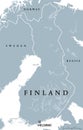 Finland political map