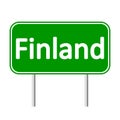 Finland road sign. Royalty Free Stock Photo