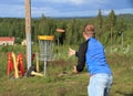 Finland, Disc Golf: Throwing Into a Disc Catcher