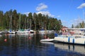 Finland, Savonia/Kuopio - Sailboat Marina Royalty Free Stock Photo