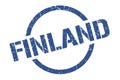 Finland stamp. Finland grunge round isolated sign.