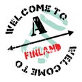 Finland stamp rubber grunge