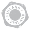 Finland stamp rubber grunge