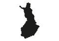 Finland State Map Vector silhouette