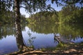 Finland: Summer day by a lake Royalty Free Stock Photo