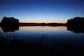 Finland: Sunset by a lake Royalty Free Stock Photo