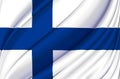 Finland waving flag illustration. Royalty Free Stock Photo