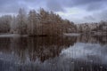 Finland Winter lake Royalty Free Stock Photo