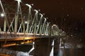 Finlay Bridge on a Snowy Night Royalty Free Stock Photo