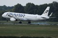 Finnair jet taking off from taxiway