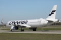 Finnair jet taxiing on taxiway