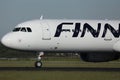 Finnair jet taxiing on taxiway