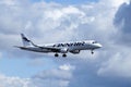 Finnair, Nordic Regional Airlines. Embraer ERJ - 190 LR Royalty Free Stock Photo