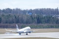 Finnair, Nordic Regional Airlines. Embraer ERJ -190LR landing Royalty Free Stock Photo