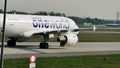 Finnair Oneworld plane taxiing in Frankfurt Airport FRA