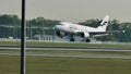 Finnair Oneworld plane landing in Frankfurt Airport, FRA