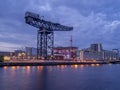 Finnieston Crane and the River Clyde Royalty Free Stock Photo