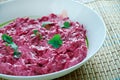 Finnish beet salad Royalty Free Stock Photo