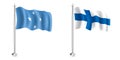 Finnish and Federated States of Micronesia Flags Set