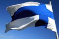 Finnish Flag Royalty Free Stock Photo