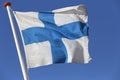 Finnish flag Royalty Free Stock Photo