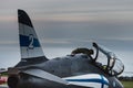 Finnish Hawk jet Fighter checked by a pilot provides an Air Force Academy illustration and power showoff of the Finland country