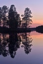 Finnish midsummer twilight Royalty Free Stock Photo