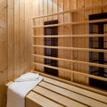 Finnish sauna interior Royalty Free Stock Photo