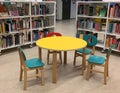 Children`s reading area in public library Royalty Free Stock Photo